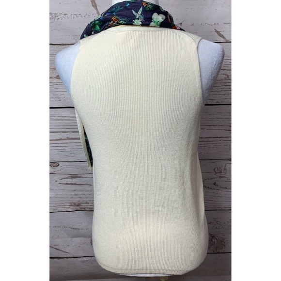 NWOT Moth Anthro Sleeveless Scarf Sweater - Picture 5 of 8